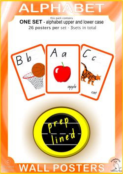 Alphabet Posters prep lined