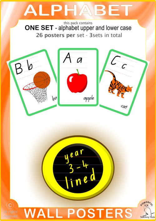 Alphabet Posters y3-4 lined
