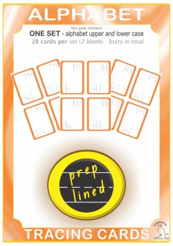 Alphabet Tracers prep lined