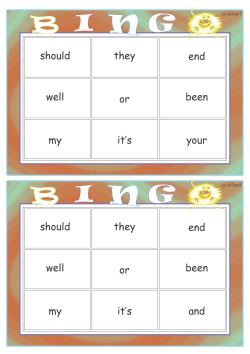 Sightword Bingo Pop Lv1-10 - Image 2