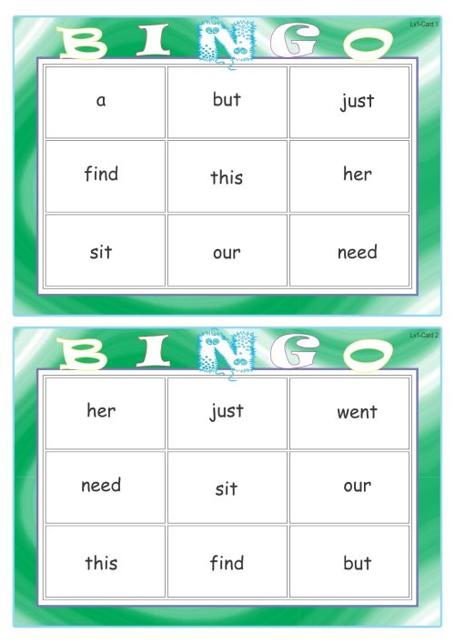 Sightword Bingo Pop Lv1-1 - Image 3