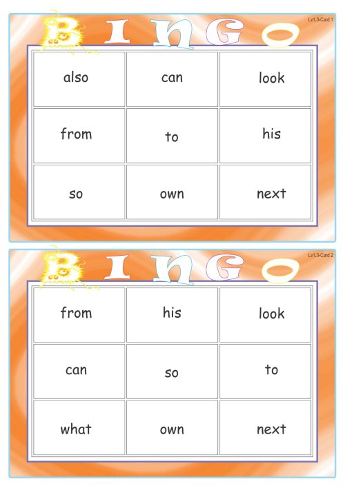 Sightword Bingo Pop Lv1-3 - Image 2