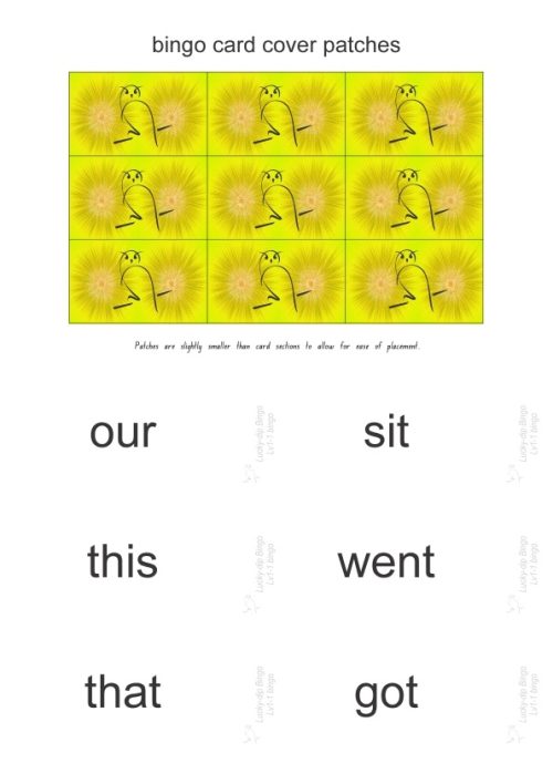Sightword Bingo Pop Lv1-1 - Image 5