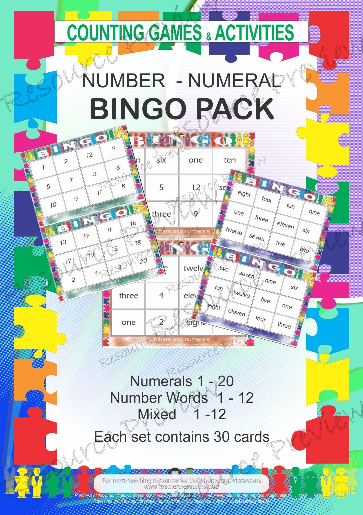 BINGO - Number Numeral pack