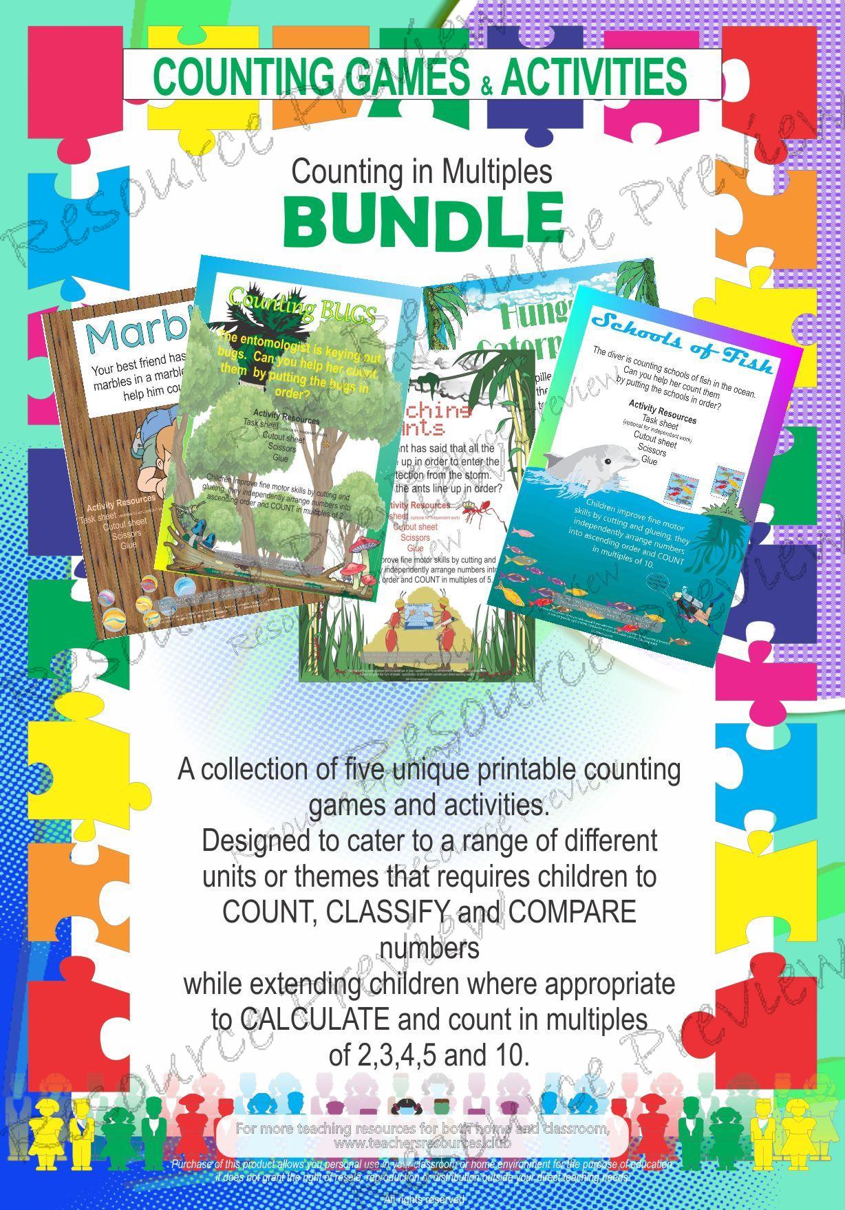 *BUNDLE Counting Multiples Game Pack