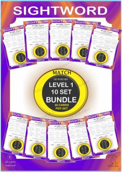*BUNDLE Sightword Match Lev1