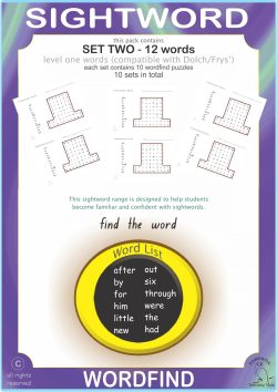 Sightword Word Find Lv1-3