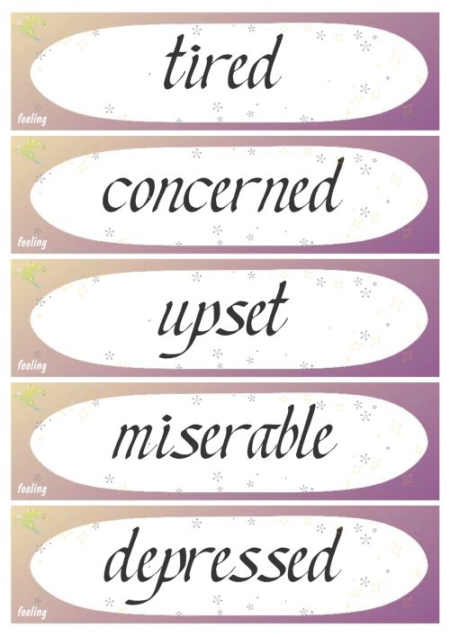 Verbs feeling 30 words - Image 2