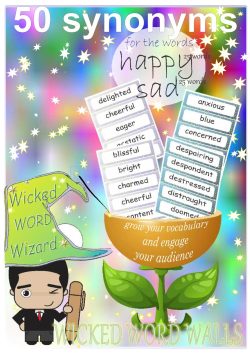 Synonyms for happy sad 50 words
