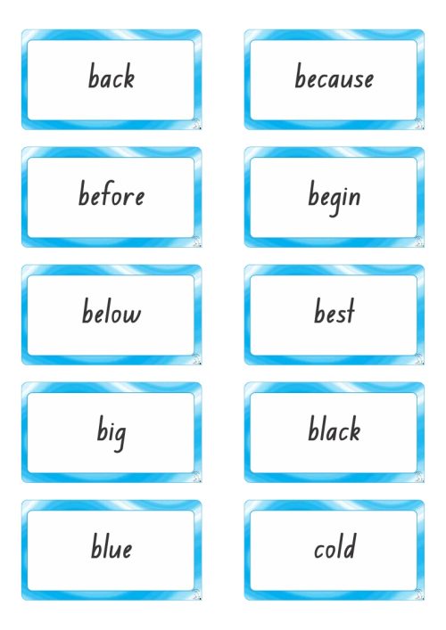 Sightword flash cards Lv2 - 100 words - Image 2