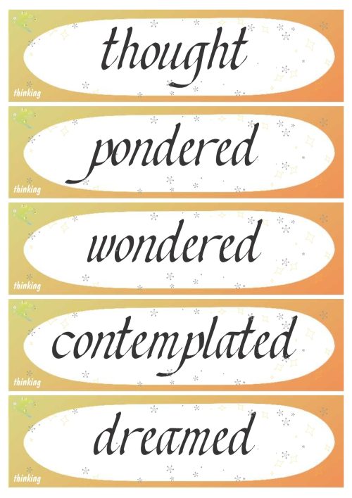 Verbs thinking 30 words - Image 2