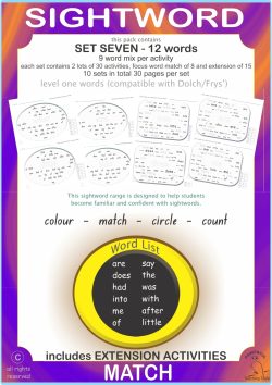 Sightword Match Lv1-7