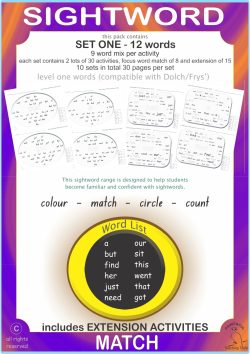 Sightword Match Lv1-1