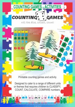 Counting games Christmas themed