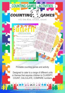 Counting game collect the butterflies