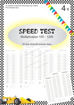 Speed Test Multiplication 4 x 100s