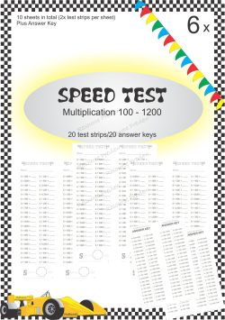 Speed Test Multiplication 6 x 100s