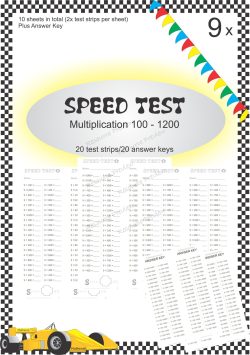 Speed Test Multiplication 9 x 100s
