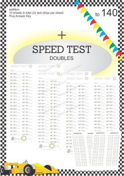 Number Facts Speed Tests: Doubles to 140 (addition)