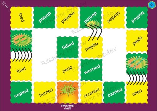 Verb tense activities ed and ing rule 4 swap it - Image 2