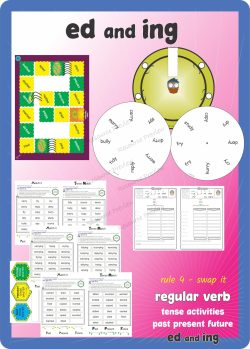 Verb tense activities ed and ing rule 4 swap it