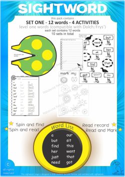 Sightword activities Lv1-1