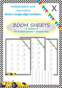 3dig x 1dig regrouping Multiplication