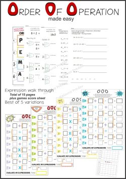 Order of Operation Activities