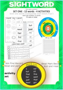 Sightword activities Lv1-1