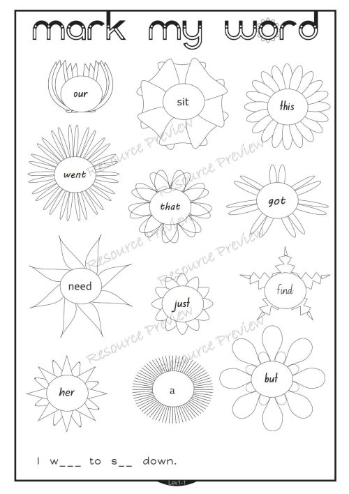 Sightword activities Lv1-1 - Image 3