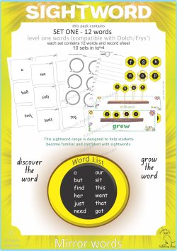 Sightword Grow and Mirror Lv1-1