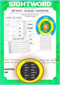 Sightword activities Lv1-8