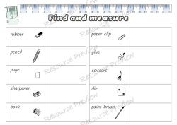 metric measurement activities
