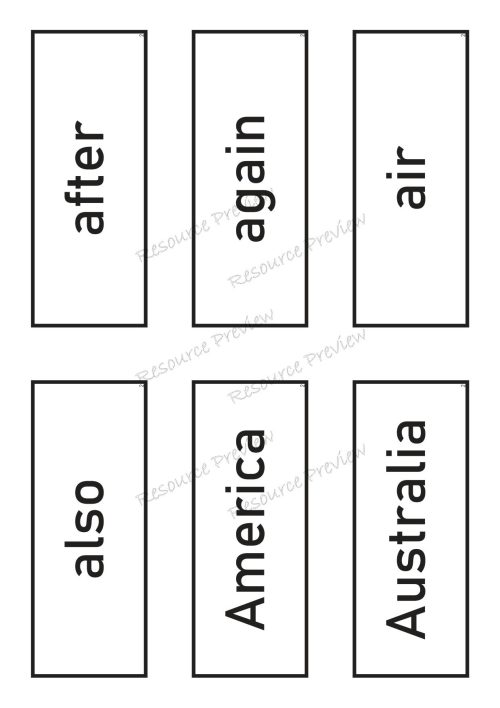 Sightword card variety  2nd 100 - Image 2
