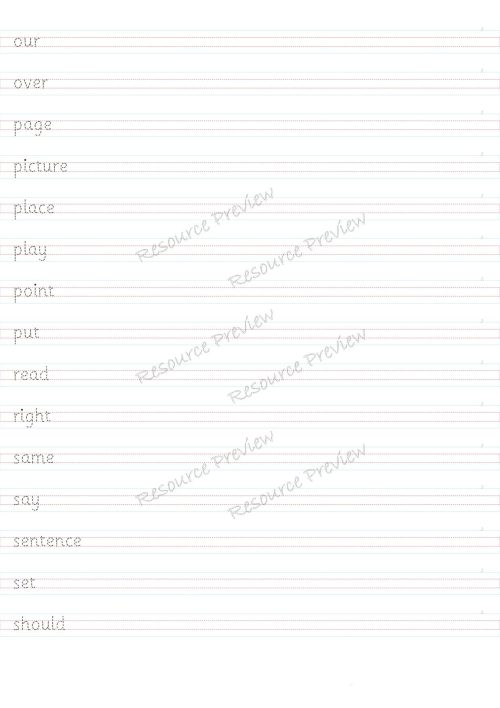 Sightword card variety  2nd 100 - Image 5