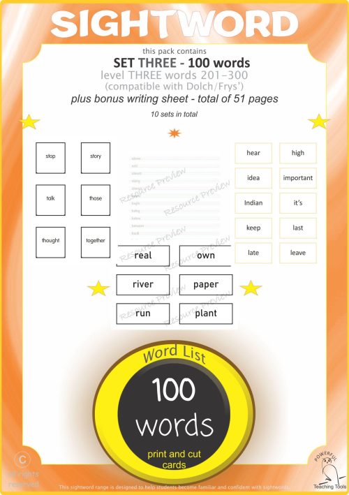 * BUNDLE Sightword card variety  10 set - Image 4