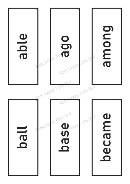 Sightword card variety  5th 100 - Image 2