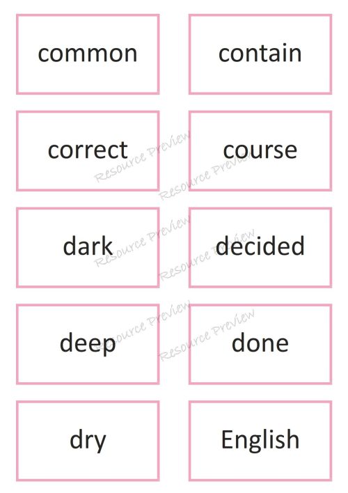 Sightword card variety  5th 100 - Image 3