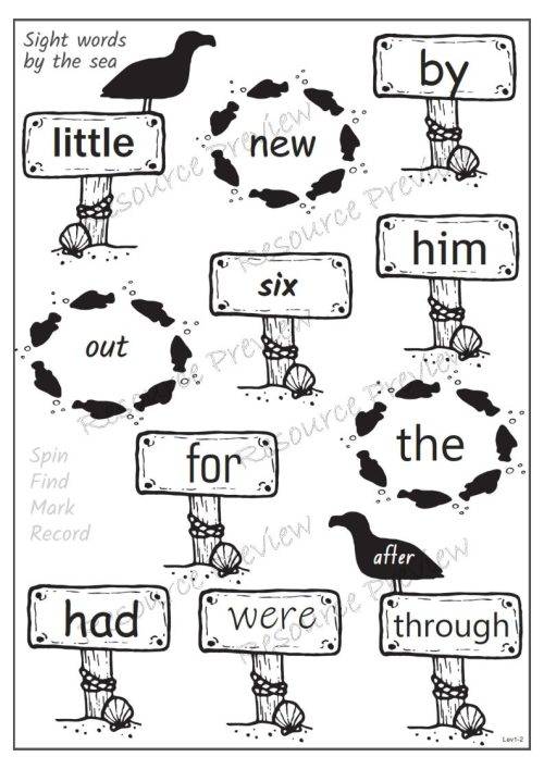 Sightword activities Lv1-2 - Image 4