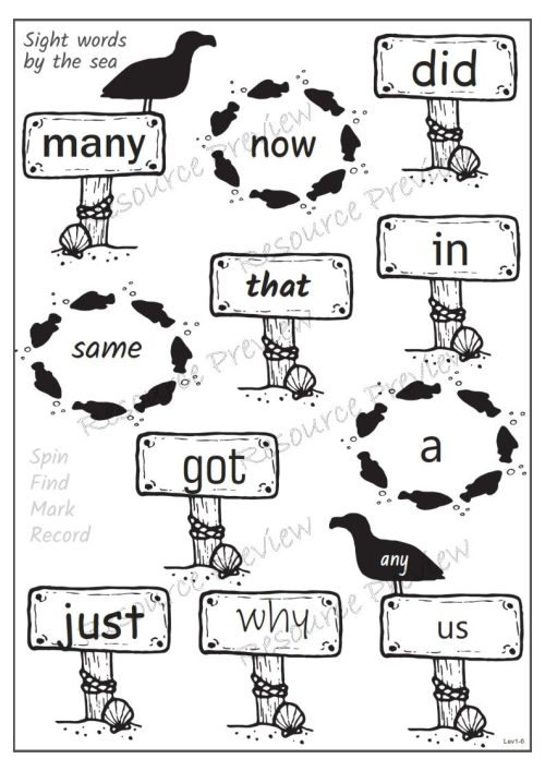 Sightword activities Lv1-6 - Image 4