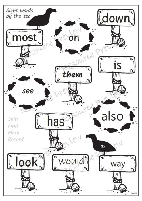 Sightword activities Lv1-8 - Image 4
