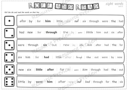 Sightword activities Lv1-2 - Image 3
