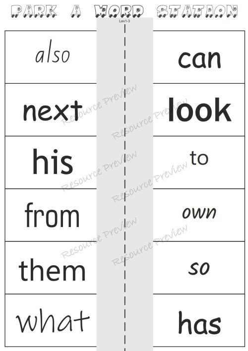 Sightword activities Lv1-3 - Image 3