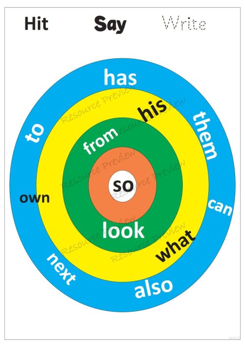 Sightword activities Lv1-3 - Image 6