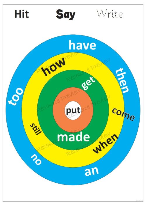 Sightword activities Lv1-4 - Image 6