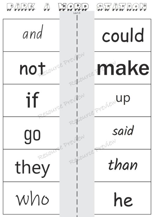 Sightword activities Lv1-5 - Image 3
