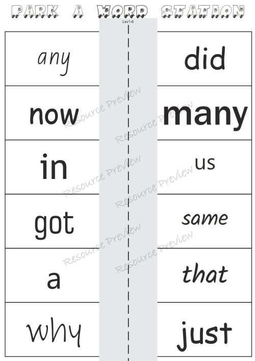 Sightword activities Lv1-6 - Image 3