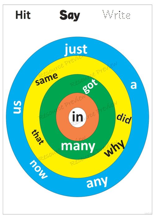 Sightword activities Lv1-6 - Image 6