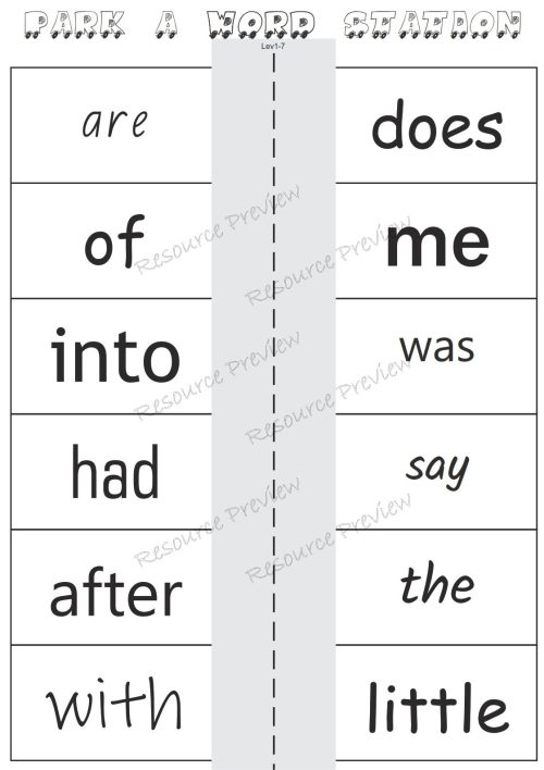 Sightword activities Lv1-7 - Image 3