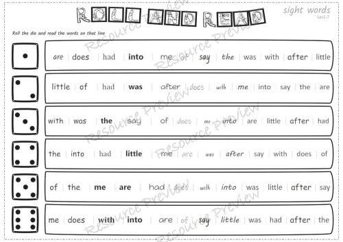 Sightword activities Lv1-7 - Image 4